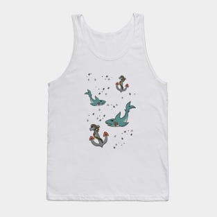 Sharks + Anchors Tank Top